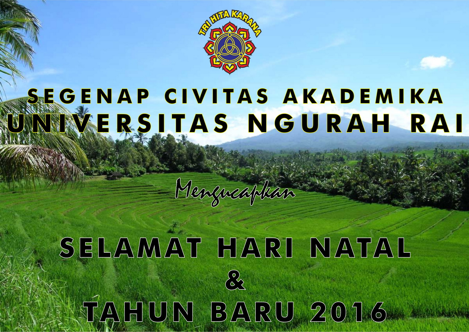 Selamat Natal & Tahun Baru - Univ. Ngurah Rai