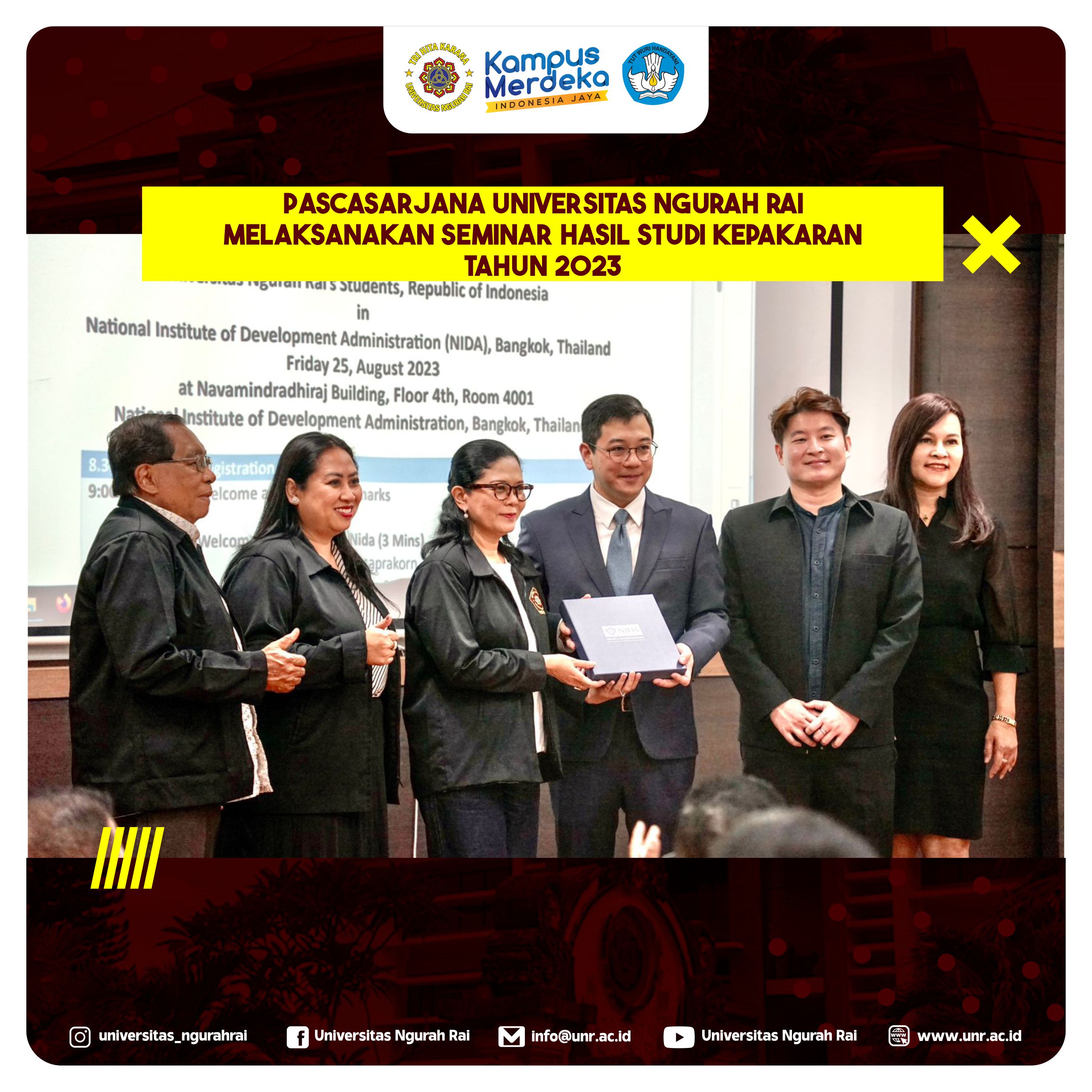 Pascasarjana Universitas Ngurah Rai melaksanakan Seminar Hasil Studi ...