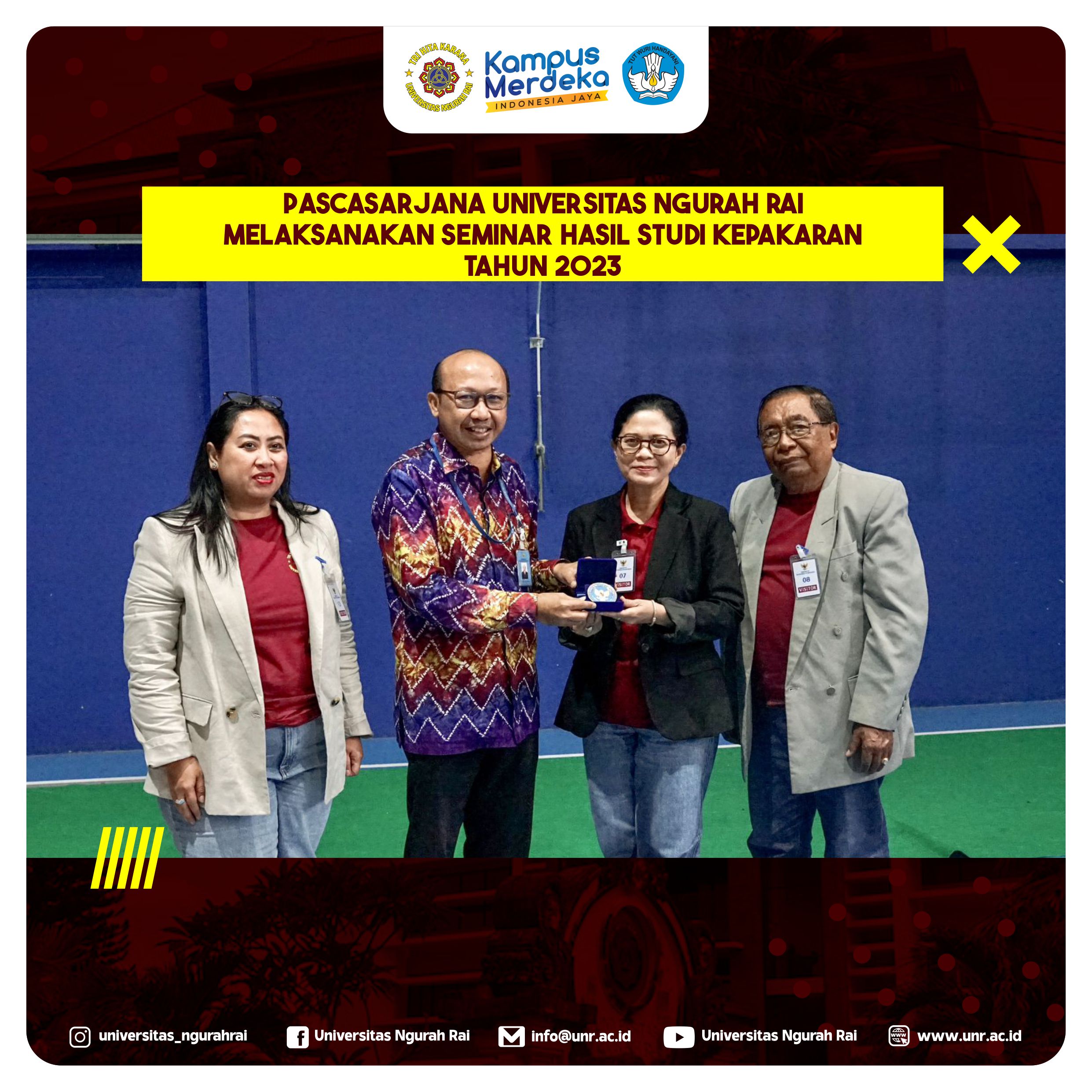 Pascasarjana Universitas Ngurah Rai melaksanakan Seminar Hasil Studi ...