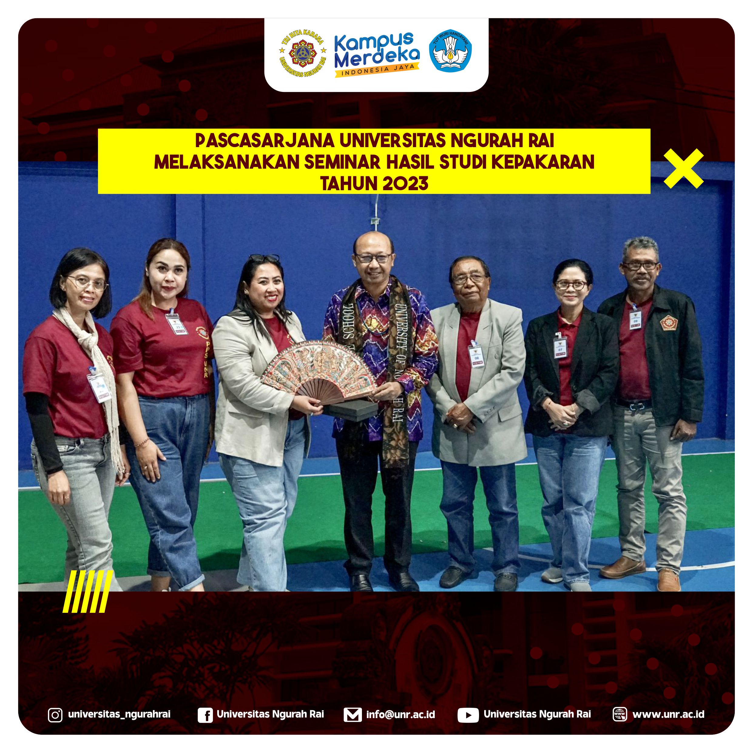 Pascasarjana Universitas Ngurah Rai melaksanakan Seminar Hasil Studi ...