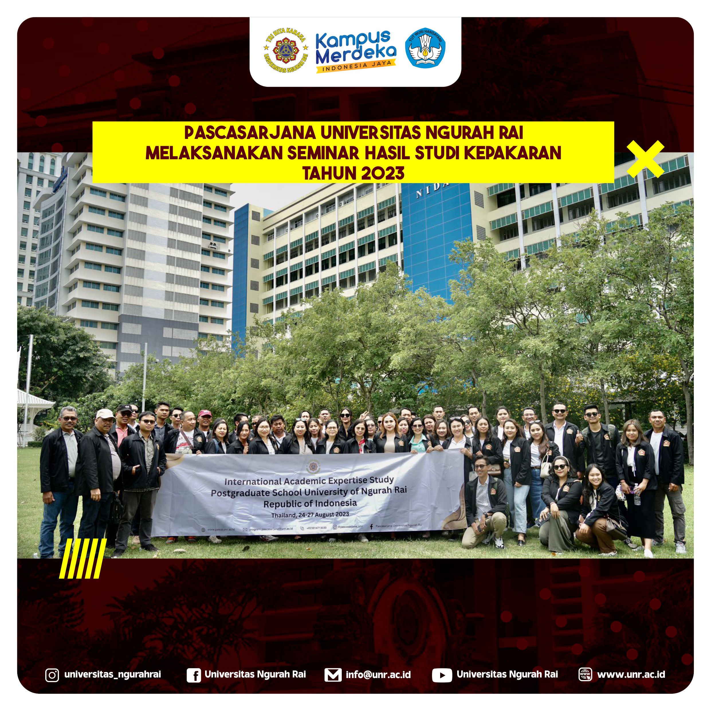 Pascasarjana Universitas Ngurah Rai melaksanakan Seminar Hasil Studi ...